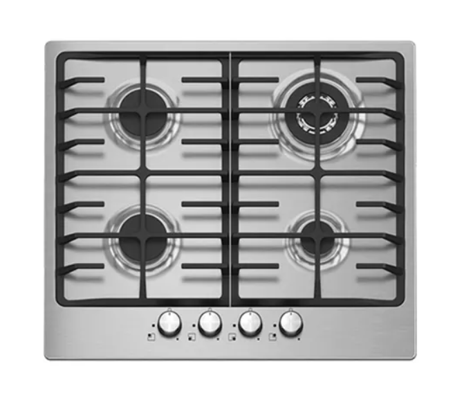 hob A sleek kitchen hob with multiple burners, designed for efficient cooking.